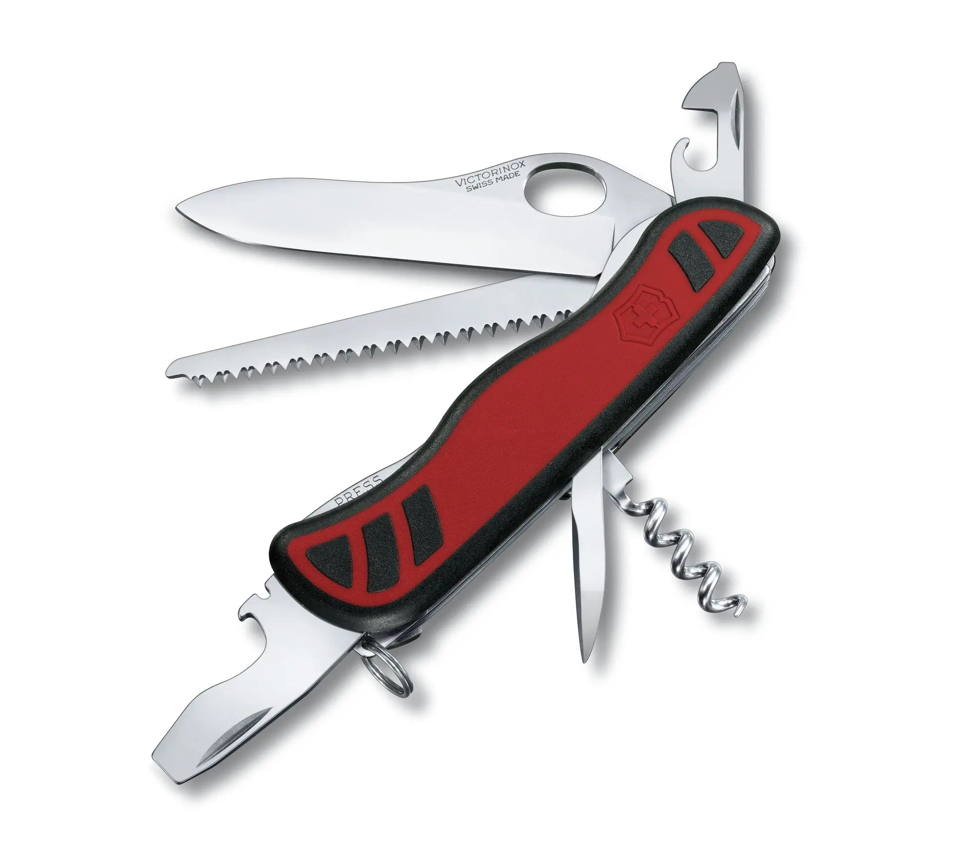 Victorinox Forester M Grip 111mm Large Pcoket Swiss Army Knife Red Black 0.8361.MC
