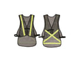 Altair Reflective Mesh Stripe One Size Safety Vest W-Yellow