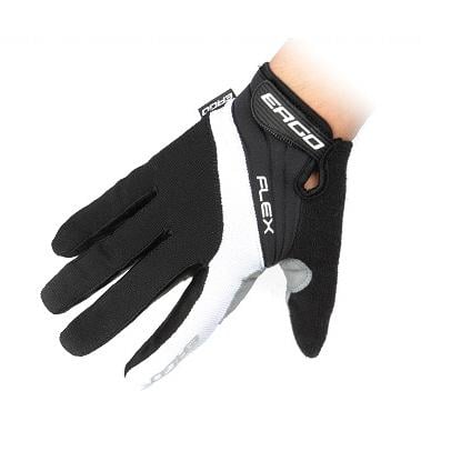Ergo Flex Long Bicycle Gloves Micro Hexa Pad Black