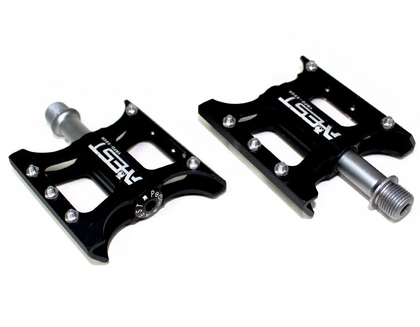 AEST Flat Pedals Cr Spindle YRPD-08CR Black