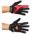 Ergo Mesh Flex Long Bicycle Gloves Micro Hexa Pad Red