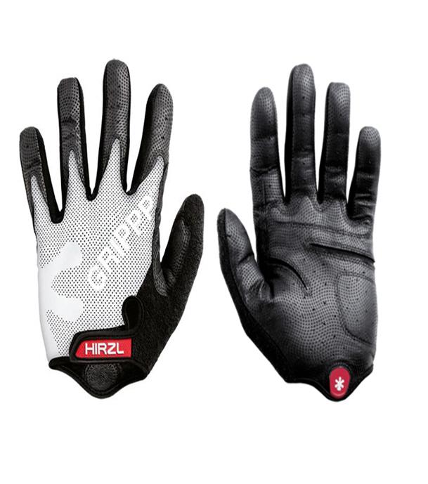 Hirzl grippp cycling gloves tour ff kangaroo long fingers White