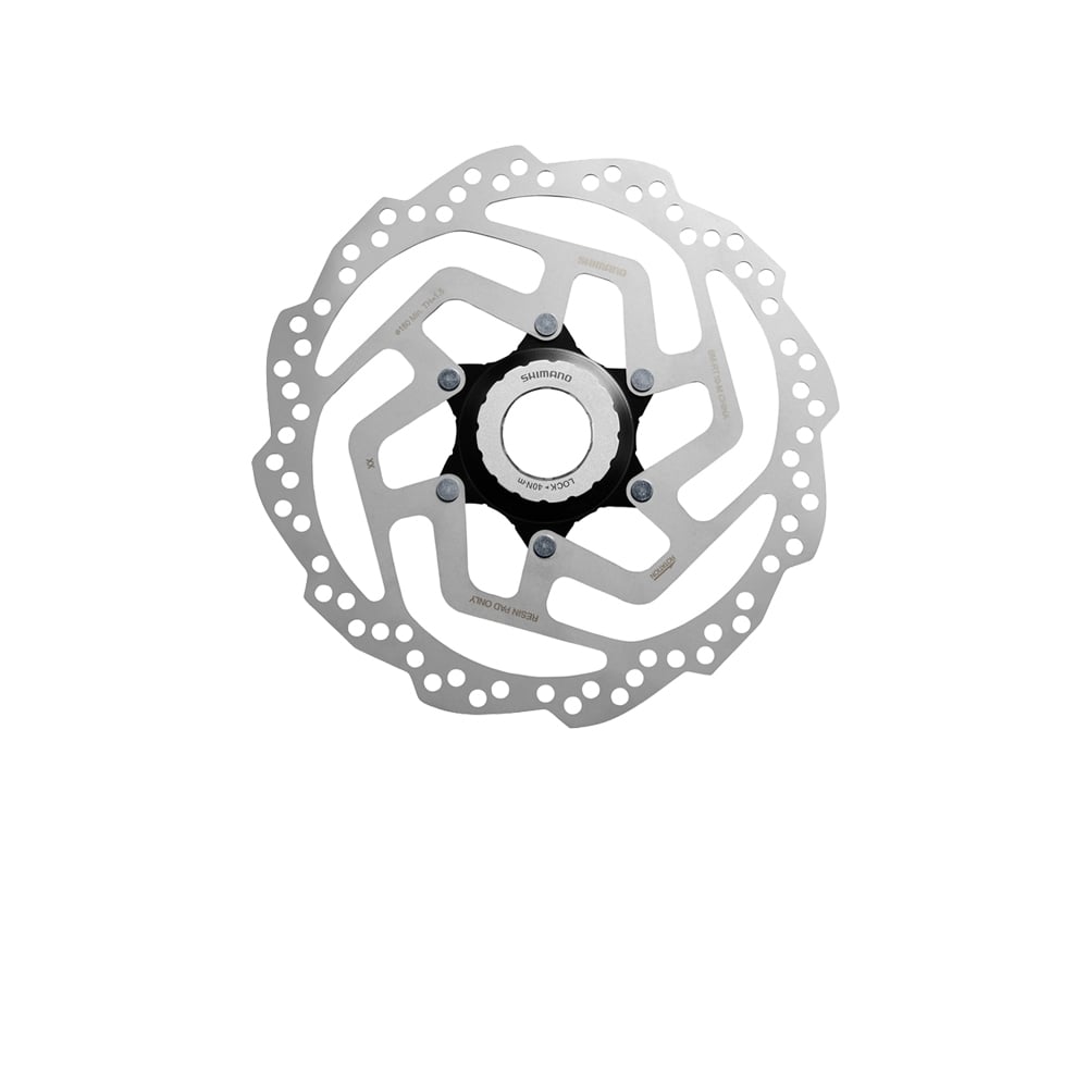 Shimano SM-RT10 Brake Disc CL Internal External Toothing Resin Pads 160mm Silver