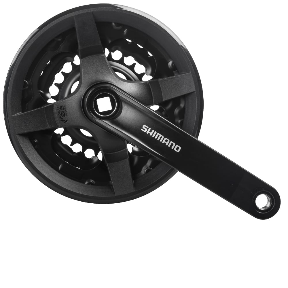 Shimano Tourney 8s Crankset 170mm with Chain Guard 28-38-48T CG Black