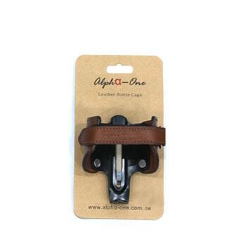 AlphaOne BC-15001 Bike Bicycle Leather Bottle Cage - Leather Black