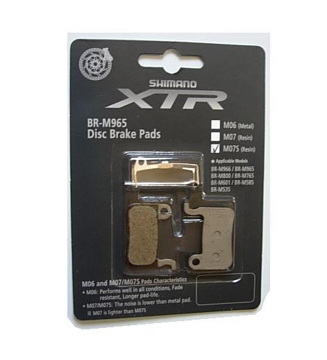 Shimano XTR M07S Disc Brake pads resin