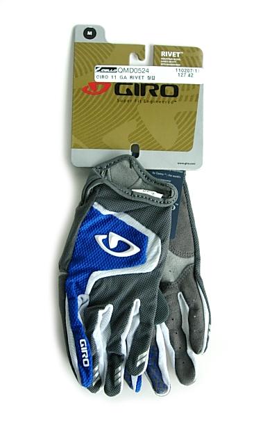 2011 Giro Rivet Gloves Bicycle BIke Cycling BlueBlack