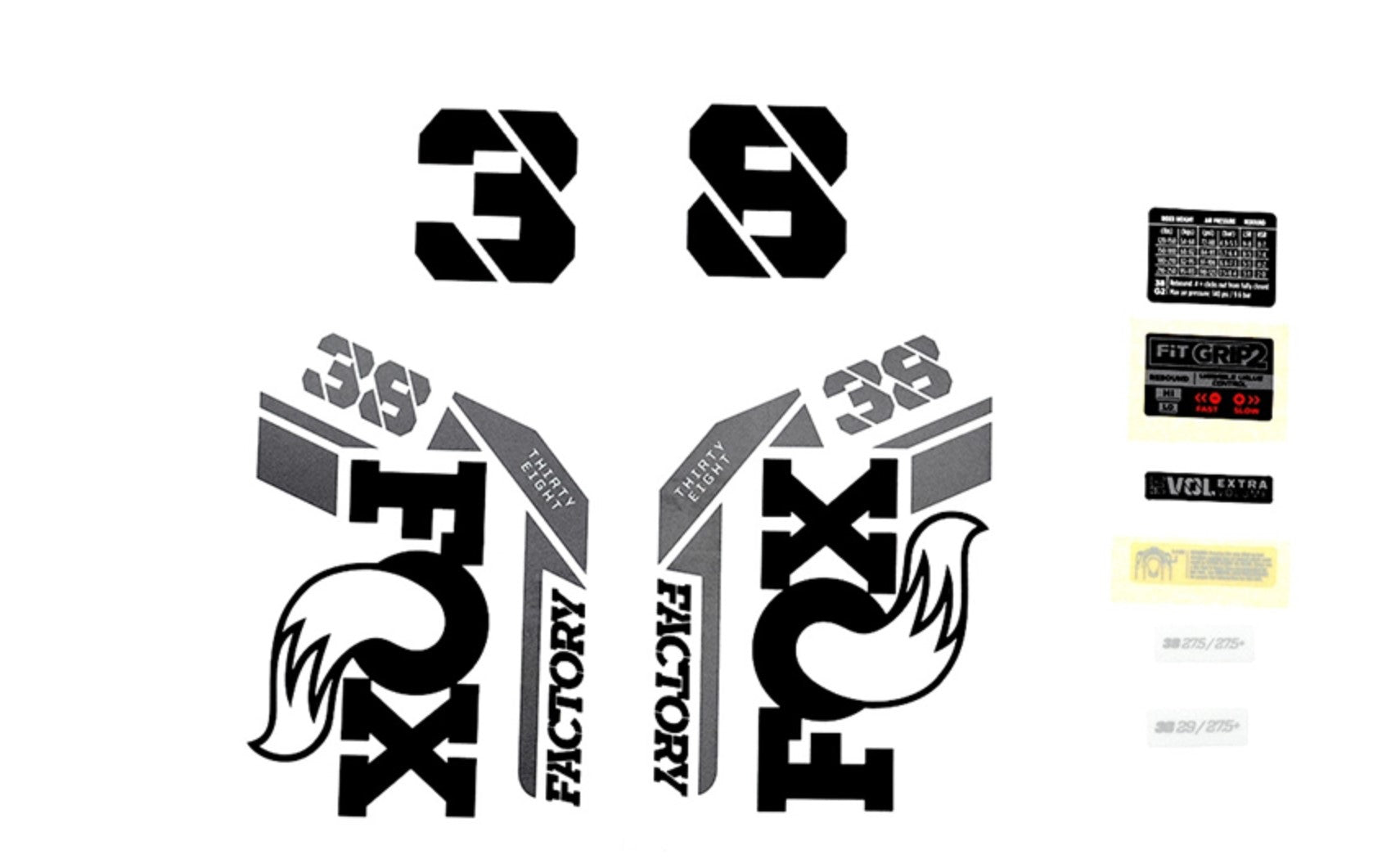 Fox 38 F-S Decal Kit 2021
