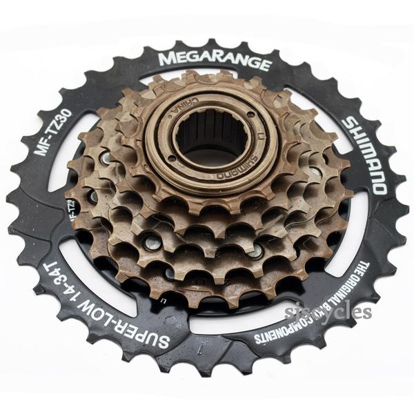 Shiman HG20 , 12-32t Cassette  7Sp - Black