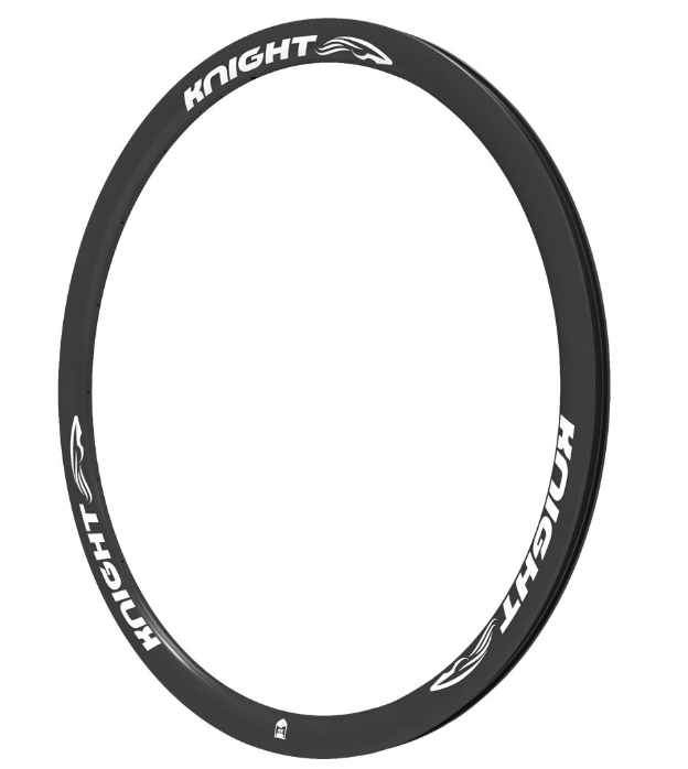 Knight 35 Carbon Rim Clincher Front 700C White