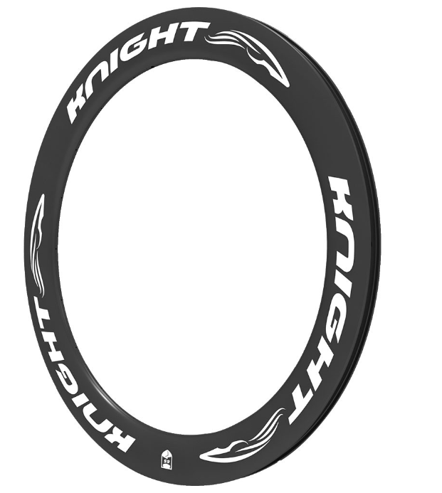 Knight 65 Carbon Rim Clincher Front 700C White