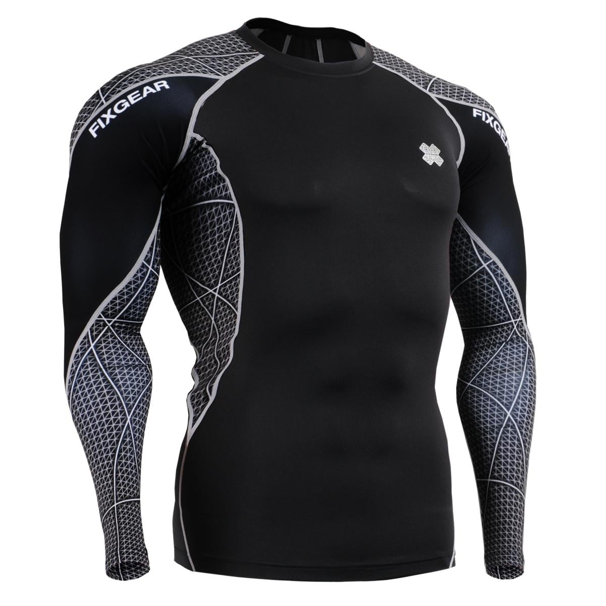 FIXGEAR C3L-B70 Skin-tight Compression Base Layer Shirt Training Workout Gym MMA