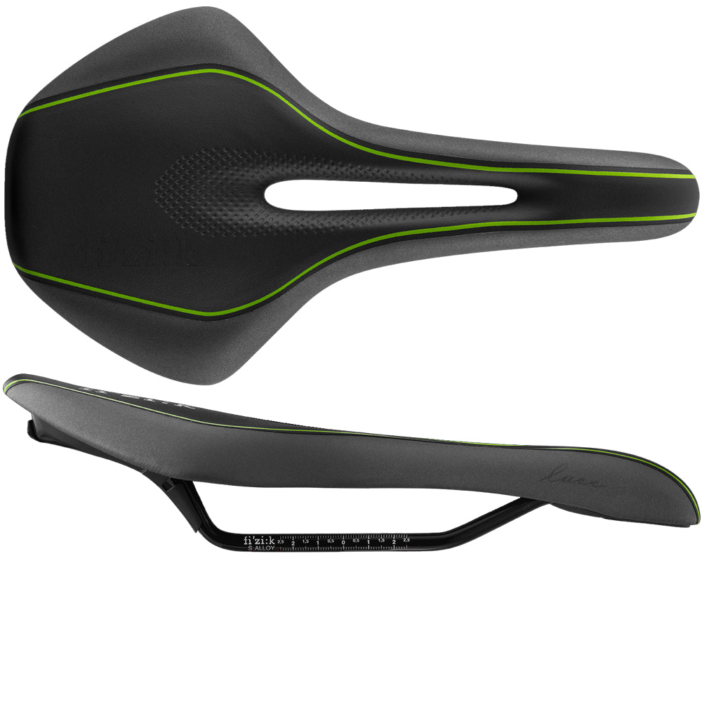 Fizik LUCE Ladies Manganese Large 240g IschialFlex Black-lime