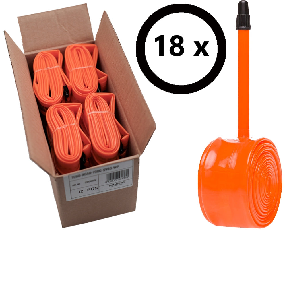 Tubolito Tubo Road 700C-WP 18pcs 60mm SV Valve Orange