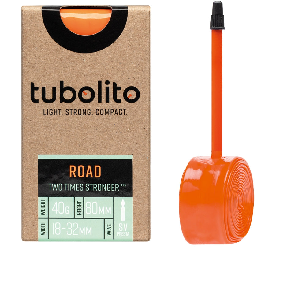 Tubolito Tubo Road 700C 18-622 -> 32-622 80mm SV Valve Orange
