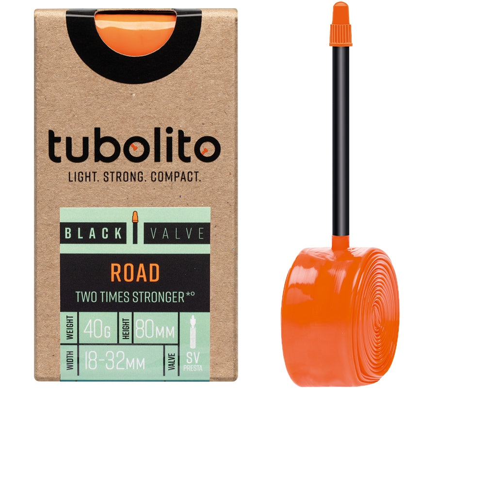 Tubolito Tubo Road 700C 18-622 -> 32-622 80mm SV Valve Black