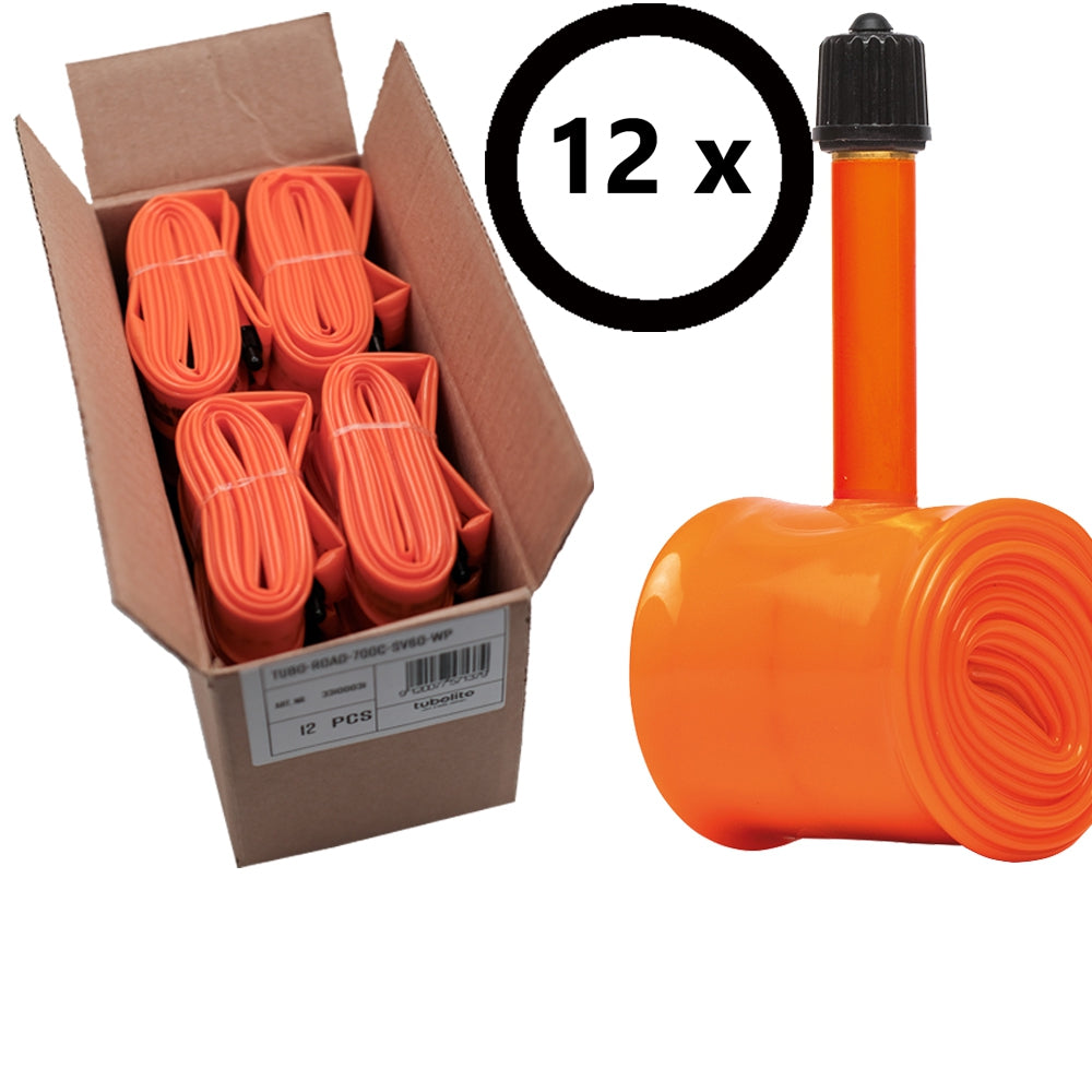Tubolito Tubo Folding Bike WP 12pcs 28-349 -> 37-369 40mm AV Valve Orange
