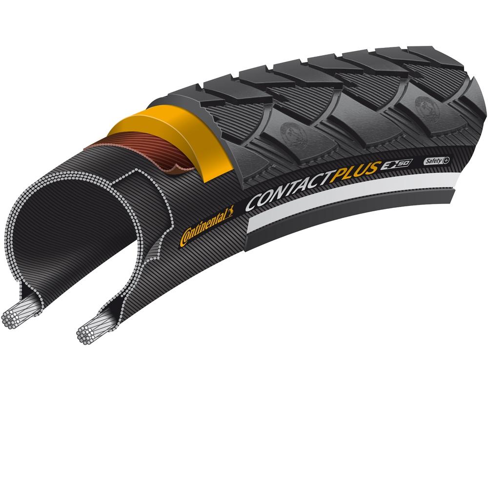Continetal Contact Plus Clincher Reflex Tire Black 47-622 700x47