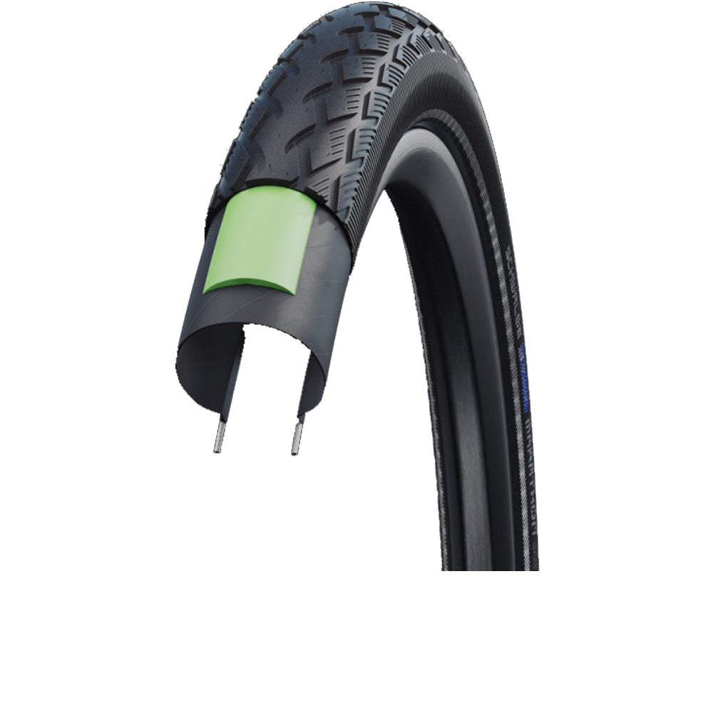 Schwalbe Tire Green Marathon Wire 37-622 700x35 black reflex
