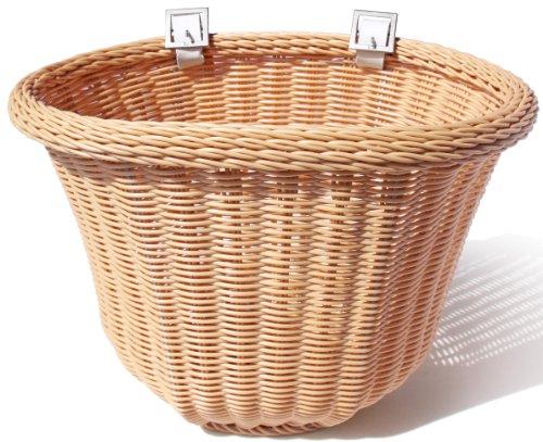 Colorbasket Cord Strap-on Tan Front Handlebar Bike Basket Natural Color