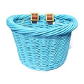 Colorbasket Wicker Jr Strap-on Bike Basket Blue
