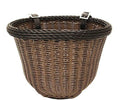 Colorbasket Cord Strap-on Front Handlebar Bike Basket Brown with Black Trim 