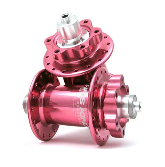 CHRIS KING BIKE BICYCLE ISO DISC HUB SET 6BOLT PINK