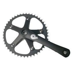 Pake Track Bicycle Crank Set 1-8inch 165mm Black