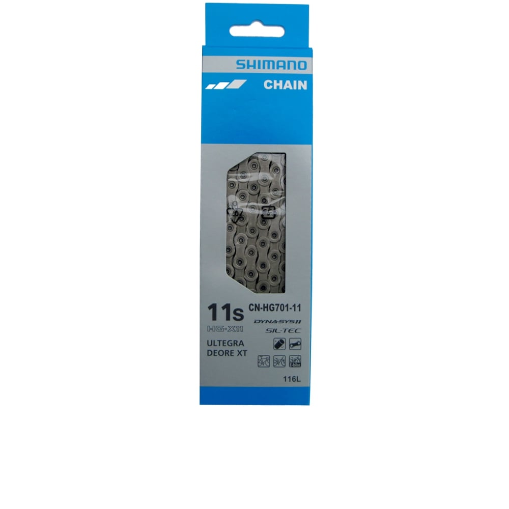 Shimano HG701 11s Chain 116 Links Silver
