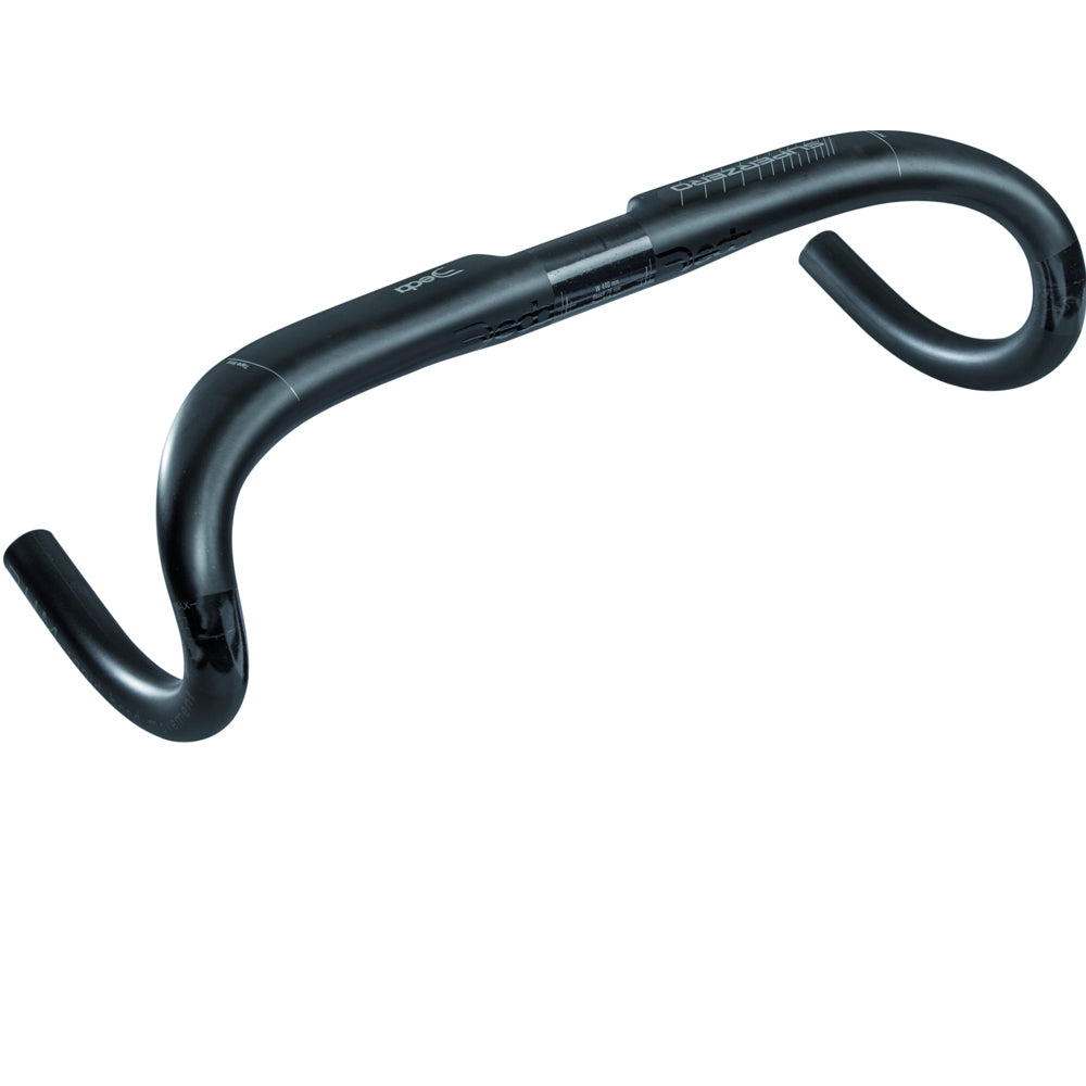 Deda SuperZero DCR Carbon Drop Bar Polish on Black