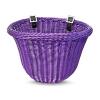Colorbasket Cord Strap-on Front Handlebar Bike Basket Purple
