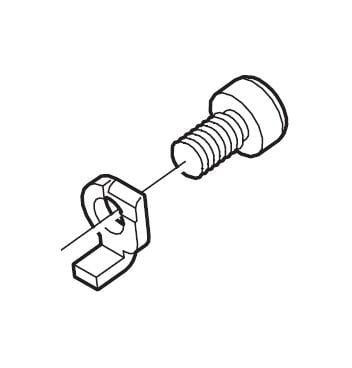 Shimano FD-M770 cable fixing bolt and flat Y5KA98010