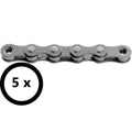 KMC Z1 Wide EPT 1s chain 112 Links OEM PU 5 pcs Silver