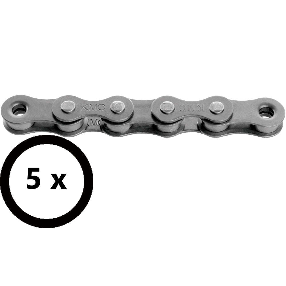 KMC Z1 Wide EPT 1s chain 112 Links OEM PU 5 pcs Silver