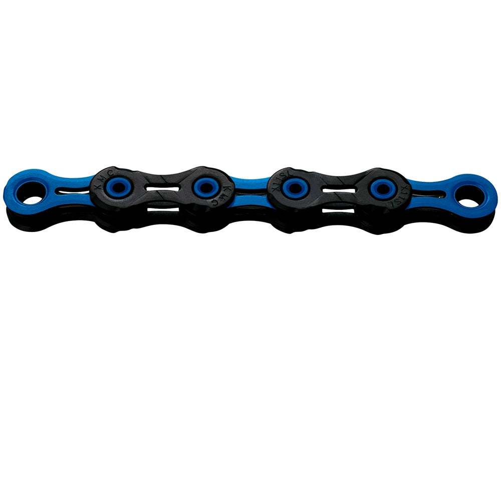 KMC DLC 11 WAXED 11s Chain DLC waxed 118 Links Black Blue