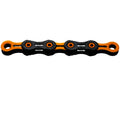 KMC DLC 11 WAXED 11s Chain DLC waxed 118 Links Black Orange