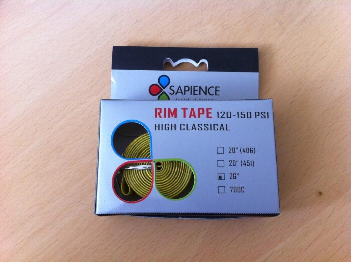 Sapience high tensible nylon rim tape 26" 150psi