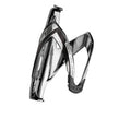 Elite Custom Race Bottle Cage Chrome Logo Black 