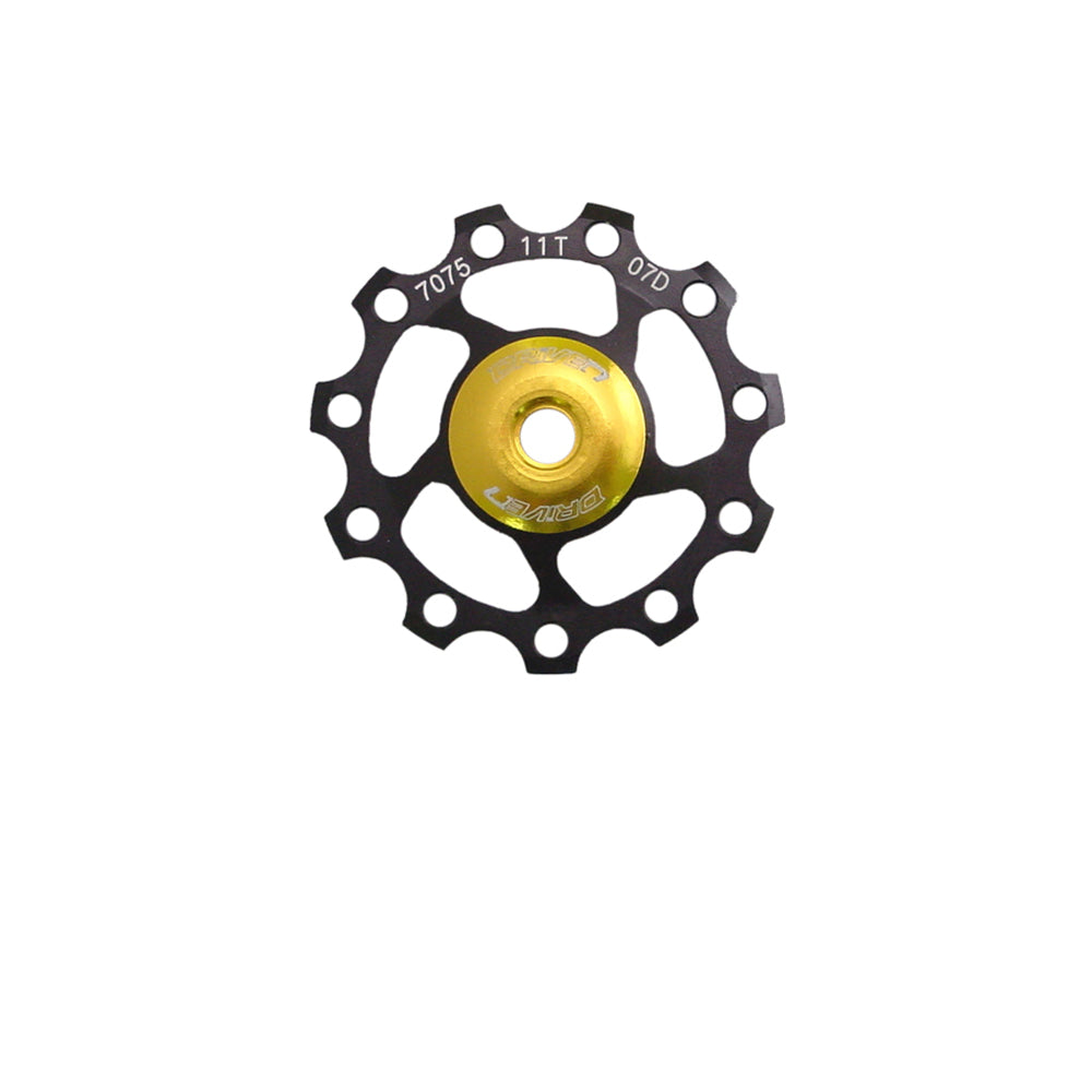 Sunrace Pulley Set 11t Alloy CNC black/gold