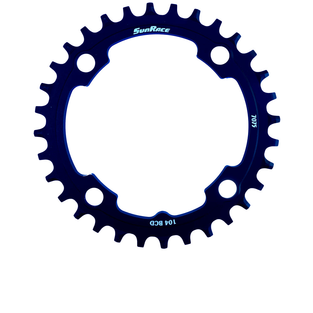 Sunrace 1x11s Chainring Alloy Narrow Wide 34z black