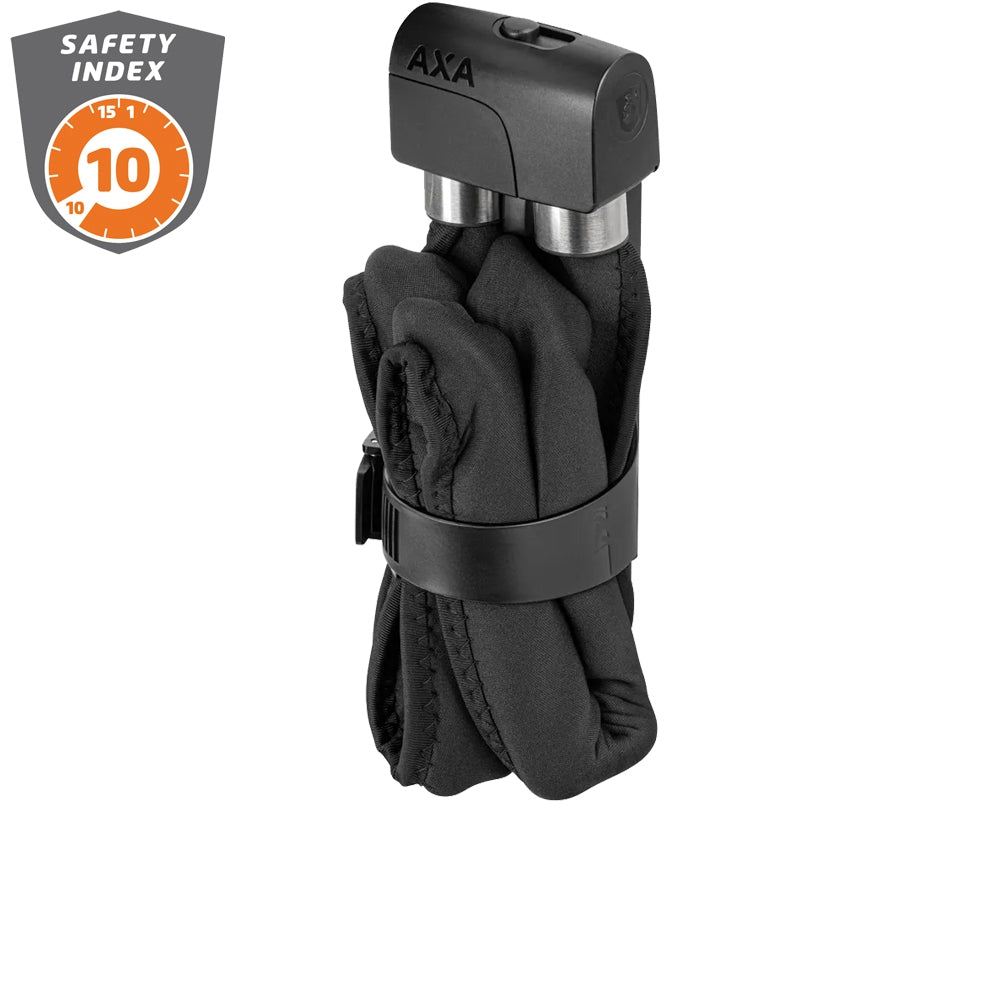 Axa Lick Foldable 8-130 Thickness 8mm Length 130cm Black