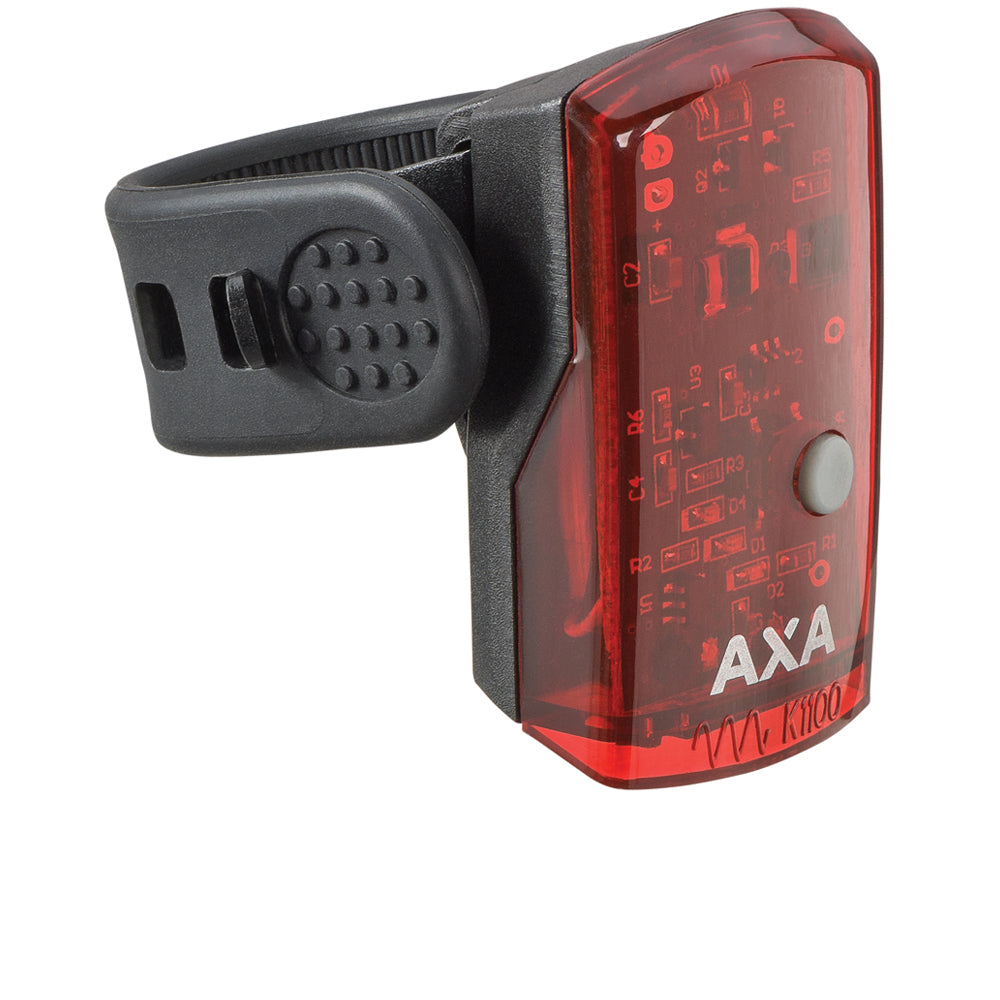 Axa Battery Rear Light Green Line 1 LED USB CB