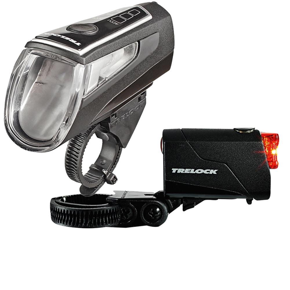 Trelock LS 560 I-GO Control LED + LS 720 REEGO LED Light Set - Black