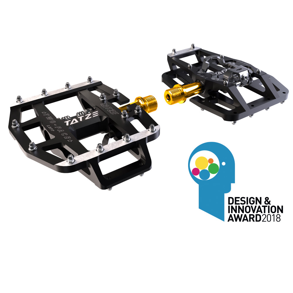 Tatze Pedal MTB Two Face Titan Platform SPD Black