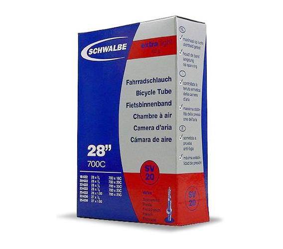 SCHWALBE BICYCLE TIRE INNER TUBE SV20 700x23C 60mm