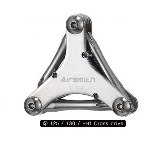 Airsmith Stainless Tri Tool Handy T25 T30 Cross Drive