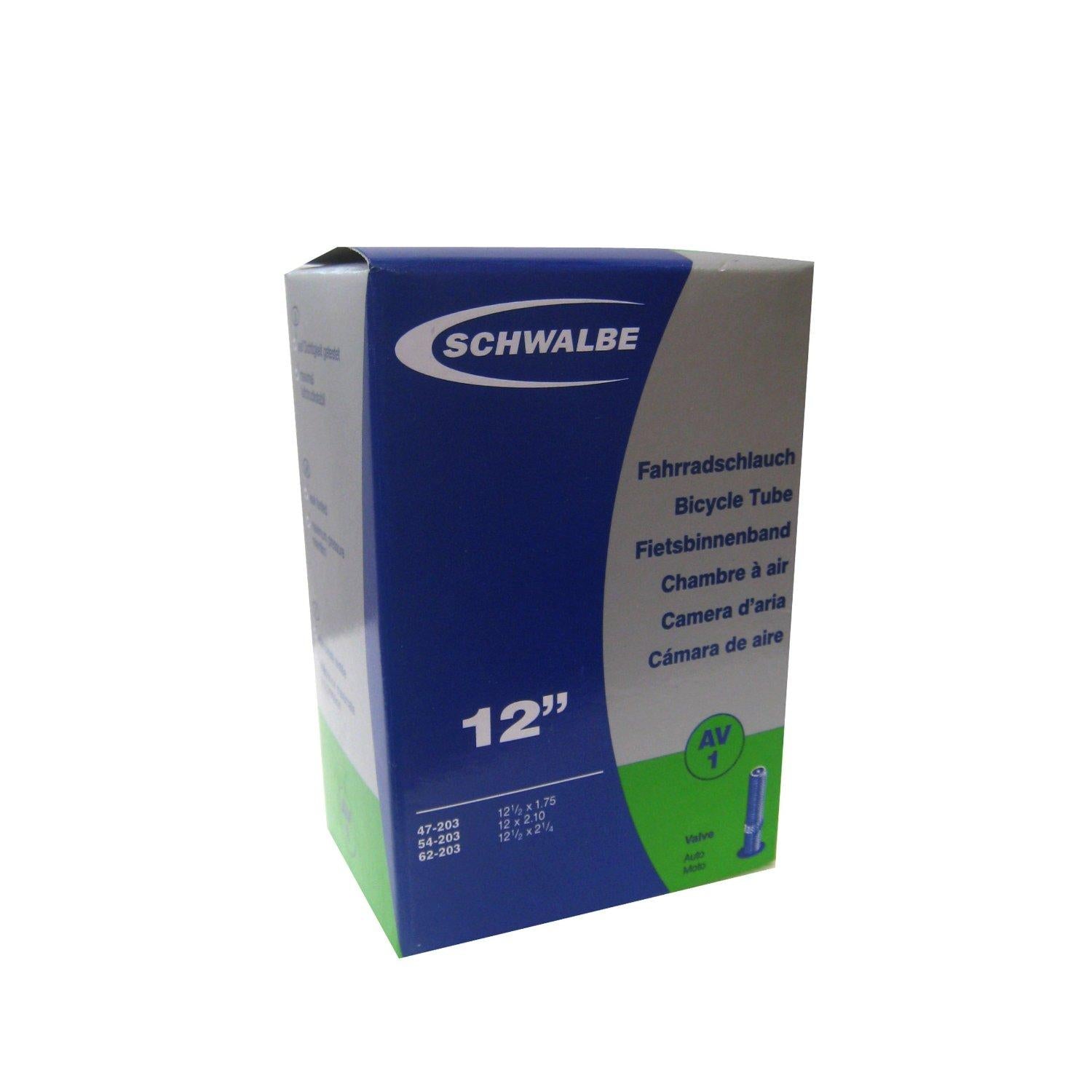 Schwalbe Bicycle Tube AV1 12" 47 54 62-203 Schrader
