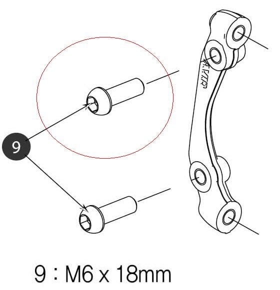 Avid Bracket MounT Bolt M6x18mm 11.5015.069.340