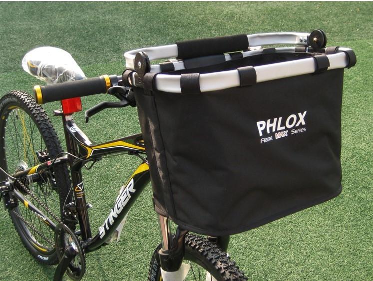 BicycleHero Phlox Foldable Detachable Bike Basket Inc Mount