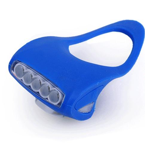 BicycleHero 7LED Front Light Torch LC-6005 Silicon Blue